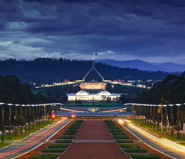 Image of Parliament in Canberra
